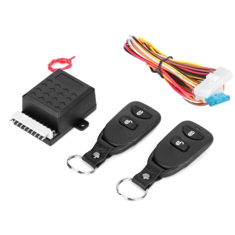 Kit Verrouillage Centralisé Universel Voiture 12V Avec Télécommande - Système Entrée Sans Clé 2/4 Portes + Alarme