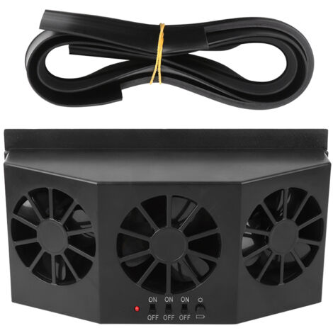 Ventilateur de refroidissement de ventilation d'évent d'automobile de ventilateur de voiture à énergie solaire portatif (1/5)