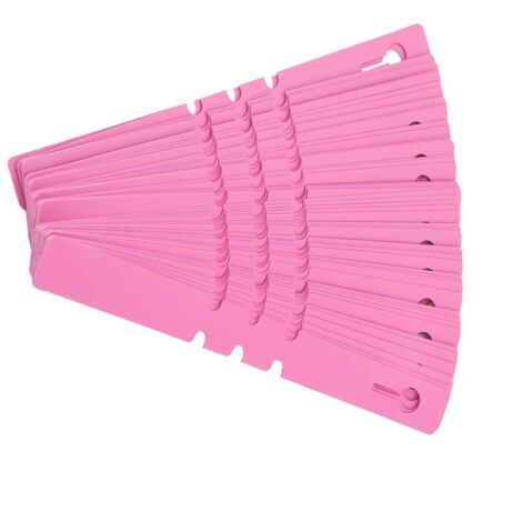 100 PCS Usine En Plastique Arbre Suspendu Étiquettes Autour De La Pépinière Étiquettes De Jardin Marqueurs Étanche Étiquettes De Jardin De La Pépinière Tags(rose) (1/5)