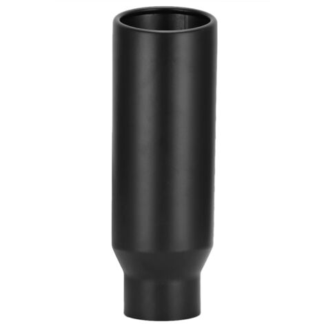 Tuyau d'échappement de voiture en acier inoxydable, entrée 80mm/3,1 pouces, sortie 102mm/4 pouces, gorge arrière universelle, noir (1/5)