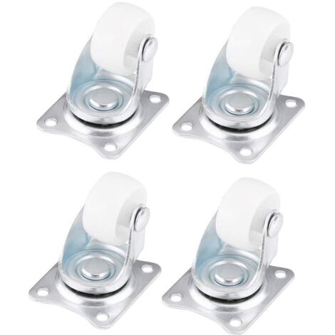 4pcs Roulettes Pivotantes Universelles, Roues Pivotantes 25 mm, Roulette Charge Lourde Roues Silencieuses Charge Maximale de 40 kg pour Chaises, Petits chariots, Valises (1/5)