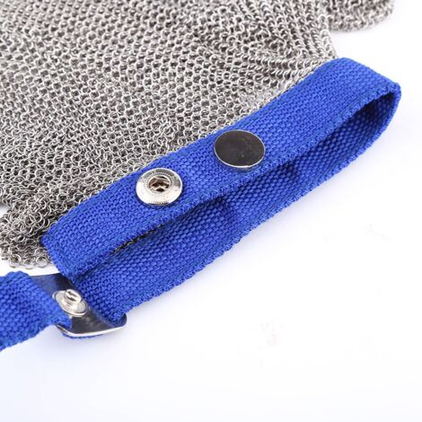 Gant De Sécurité En Maille Acier Inoxydable Niroflex 2000 - Résistant Aux Coupures - Taille L Poignet