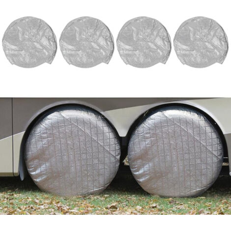 4 pièces de couverture de pneu étanche en aluminium Film AntiUV ...