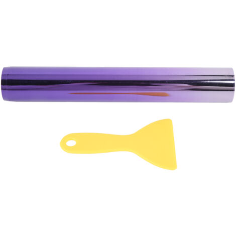 Film de pare-soleil de voiture, pare-brise étanche, pare-soleil UV, autocollants faciles à poser universels pour véhicule violet