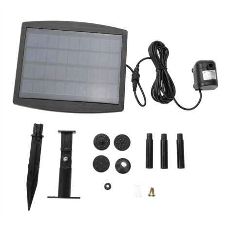 Pompe à eau de fontaine à énergie solaire 2.5W pour aquarium de plantes de jardin d'étang de piscine (1/5)