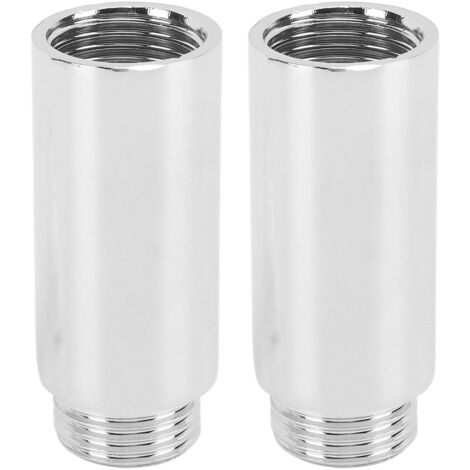 Tuyau d'Extension de Pomme de Douche, Extension de Bras de Douche en Acier Inoxydable, Surface Chromée pour Salle de Bain (2 pouces) (1/5)