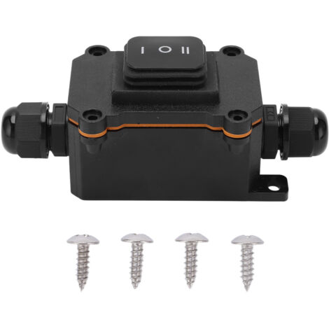 Interrupteur à bascule 3 positions marche/arrêt/marche 12V 16A IP68 étanche universel pour voiture bateau bateau RV (1/5)