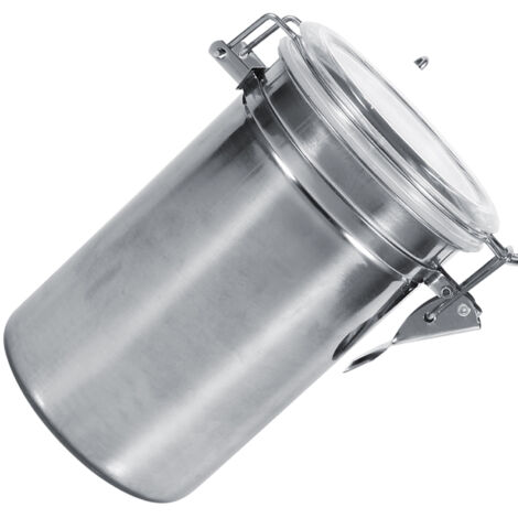 Boîte Conteneur De Stockage D'aliments En Acier Inoxydable Étanche Contenant De Grains Grain De Café Pour Cuisine 4 tailles S-XL (4Pcs) (1/5)