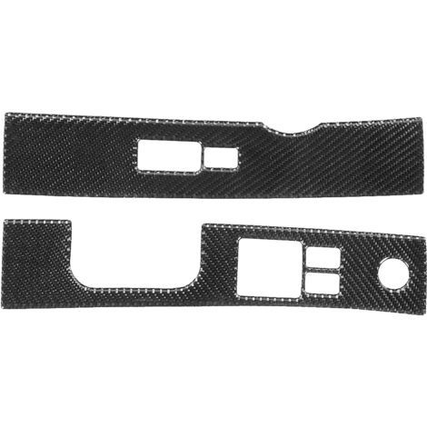 Garniture de couvercle de panneau de commutateur de lève-vitre en Fiber de carbone, 2 pièces, adaptée à Nissan 350Z 2006 – 2009 (1/5)