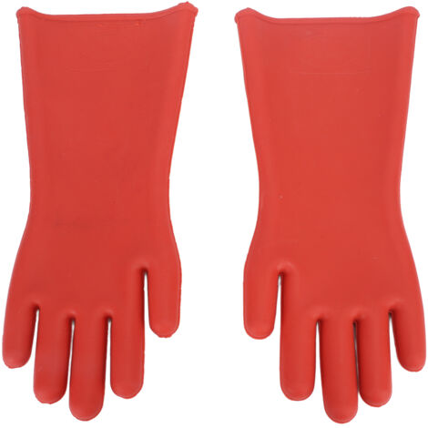 Gants isolants électriques, gants en caoutchouc haute tension 12 kV pour techniciens de lignes électriques - Gants isolants antistatiques, gants de sécurité
