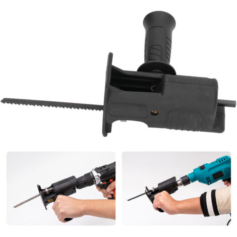 Kit Fixation Scie Alternative Pour Perceuse Sans Fil - Lames Bois Métal - Accessoire Polyvalent