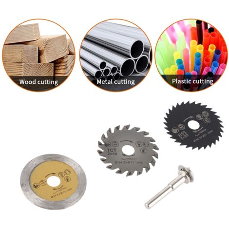 Lot De 6 Disques De Coupe Pour Outil Rotatif HSS Mini Lames De Scie Circulaire Avec
