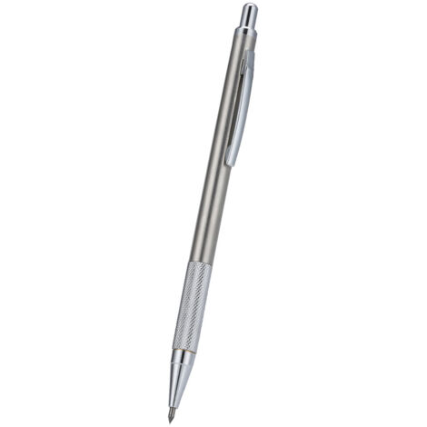 Diamant Coupe-verre Verre, Outillage à main Pointes à Outil de Coupe Tungstène Acier Stylo Pointe Portable pour Verre Céramique Plaque Argent or(Argent)