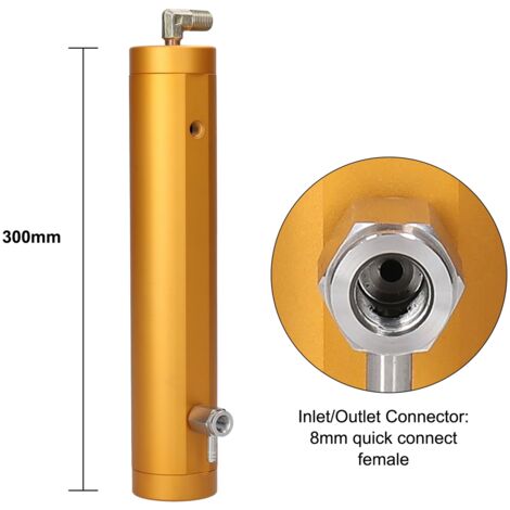 Filtre à compresseur d'air PCP professionnel – Séparateur d'huile/eau GX 5800 PSI avec montage magnétique et à vis, avec valve de maintien de pression de 2000 psi, filtre à air sec pour
