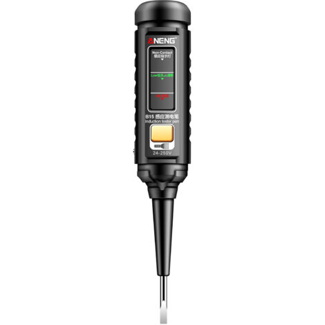 ANENG B15 testeur d'induction stylo mettre en évidence la lumière de couleur professionnel détection de tension ca électricien tournevis outils de test 24 V-250 V