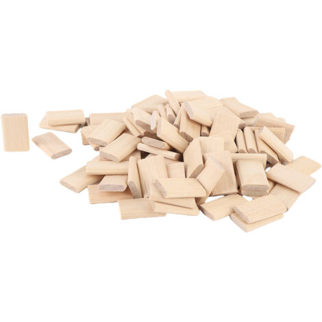 Lot De 50 Tourillons Domino En Bois De Hêtre Massif – 10x50mm – Chevilles Plates Pour Assemblage De Meubles Et Cadres