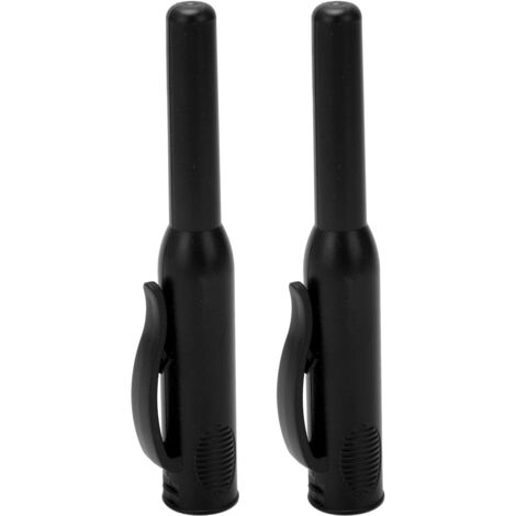 Couvercle de crayon de charpentier, 2 pièces, Long nez, trou profond, couvercle de marqueur pour le travail du bois avec Clip noir