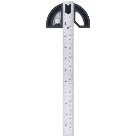 Règle De Bord Menuisier Avec Rapporteur - Acier Inoxydable, Angle Réglable 0 -70° | 25.4 Cm Règle De Bord Menuisier Avec Rapporteur - Acier Inoxydable, Angle Réglable 0 -70° | 25.4 Cm