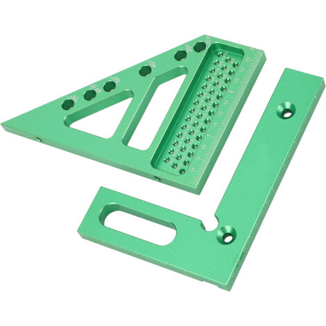 Équerre De Traçage Multi-Angles 22,5° à 90° Pour Menuisier - Outil Précis En Alliage D'Aluminium