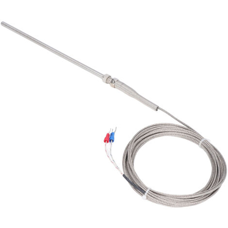 Sonde thermocouple de type K, 150 mm, 0 °C à 600 ℃, réponse rapide, capteur de température de 5 mètres de longueur