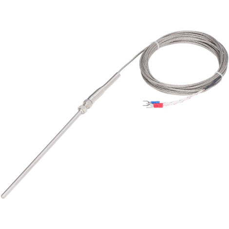 Sonde Thermocouple Type K –50 °C à +1200 °C, Connecteur Miniature, Longueur 300 Mm – Pour Thermomètre Numérique