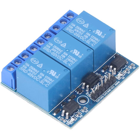 Module Relais 3 Canaux Optocoupleur Isolés - Déclenchement Haut/Bas Niveau 5V