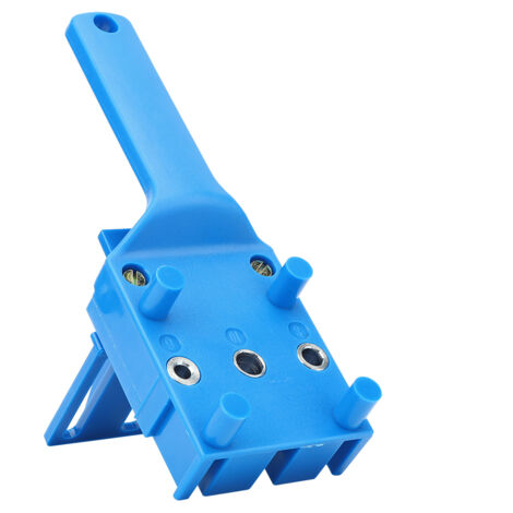 Localisateur de perçage, trou droit, outils de bricolage pour le travail du bois, bleu (1/5)
