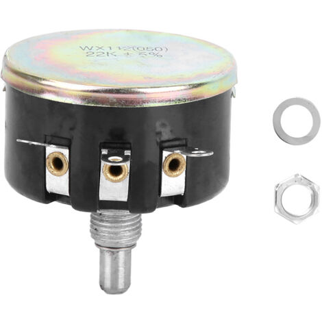 Potentiomètre 22K, enroulement de fil métallique de potentiomètre WX112(050) à rotation douce pour l'industrie