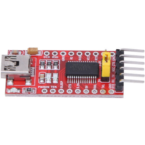 Hailege Lot de 2 adaptateurs FT232RL FTDI Mini USB vers série TTL 3,3 V 5,5 V FT232R Breakout FT232RL USB vers Mini USB série vers TTL Hailege Lot de 2 adaptateurs FT232RL FTDI Mini USB vers série TTL 3,3 V 5,5 V FT232R Breakout FT232RL USB vers Mini USB série vers TTL