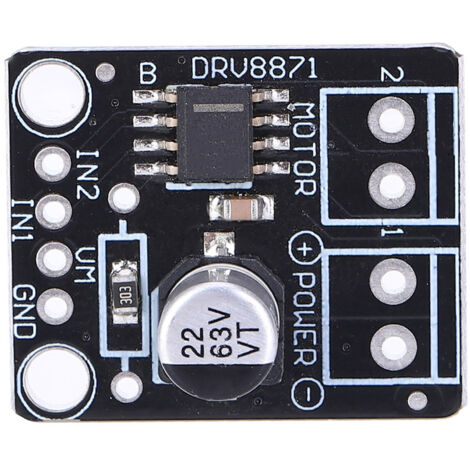 Carte de commande de moteur CC DRV8871 BOB, module de commande 3,6 A avec port de contrôle PWM pour imprimante, appareil électrique et équipement industriel (1/5)