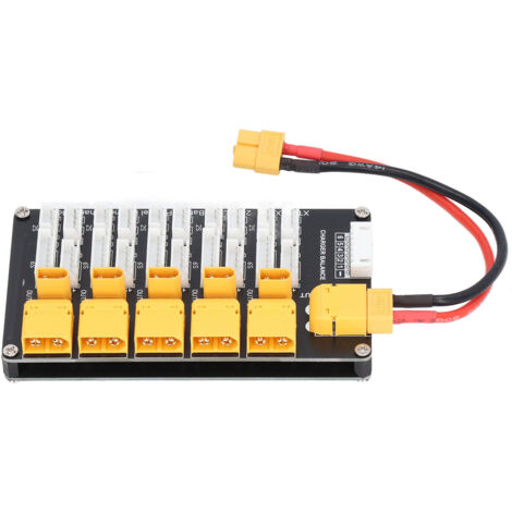 Padarsey – Carte De Charge Parallèle XT30 Pour Batteries LiPo 1S-3S, 20A, 6 Packs, Protection Fusible – Compatible JST-PH 2.0