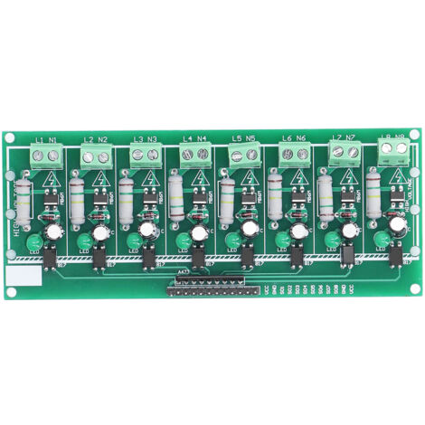 Panneau d'isolation optocoupleur, Module de détection de tension PLC à 8 canaux, 220V AC pour le bricolage