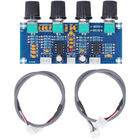Module de préampli carte de tonalité de préamplificateur double canal pour amplificateur numérique DC 12 V-24 V (1/5)