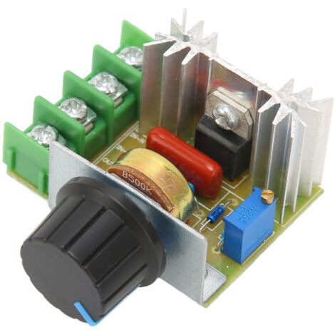 Module régulateur de tension, panneau de commande réglable 220V 2000W pour la vitesse d'éclairage (1/5)
