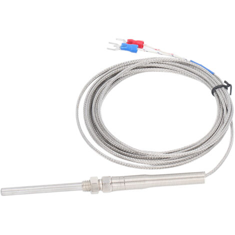 Capteur de température à Thermocouple de Type K BERM, jauge de détecteur sensible blindée, sonde de 50mm, 3 mètres