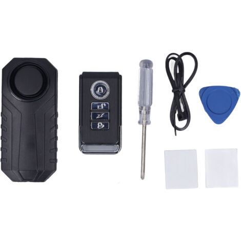 Alarme de vélo 113dB, sensibilité, Volume réglable, étanche, antivol pour moto et Scooter (1/5)