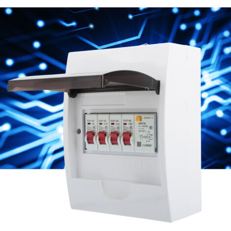 Unité De Consommation 63A 30mA RCD + 3 MCB (6A+16A+32A) – IP65 Ignifuge – Garage, Caravane, Atelier, Dépendance