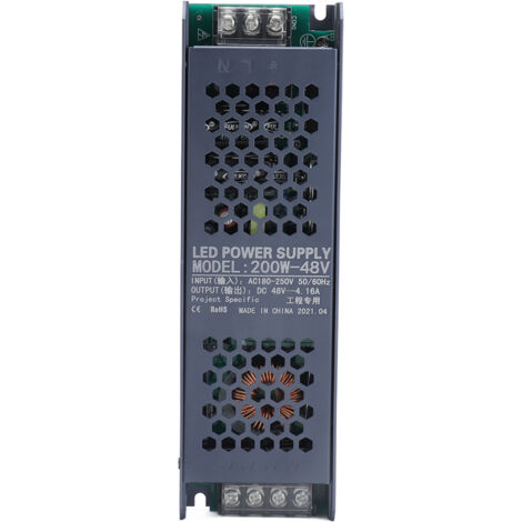 Pilote d'alimentation à découpage LED, transformateur de lumière magnétique, longue bande noire 48V AC180-250V (1/5)