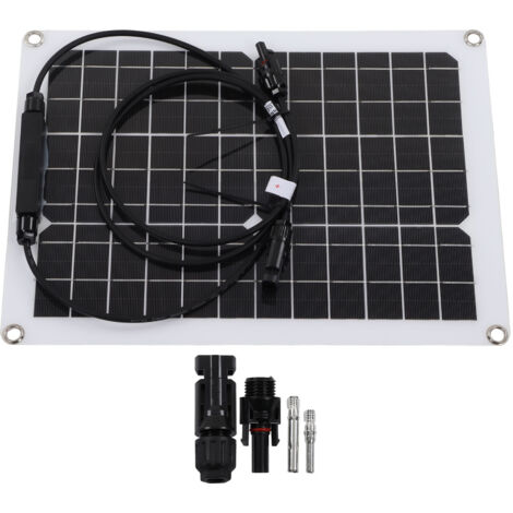 Kit De Panneau Solaire 100W IP67 étanche Avec Contrôleur DC 12V 24V 20A Panneau Solaire Portable Pour Camping-car Caravane Véhicule