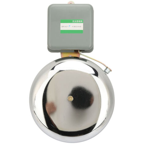 Cloche éLectrique, 150mm AC 220V Cloche D'école En Acier Inoxydable Externe Sans éTincelles Sonnette Pour Fixation Murale Pour Cloche Service Pour Les Hôtels, Les éColes