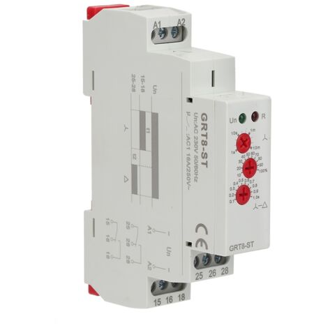 GRT8‑ST Retard sur le démarreur de relais de démarreur progressif de minuterie d'étoile de moteur (AC230V) (1/5)
