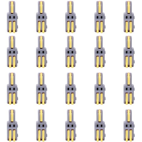 Bornier rapide 20 pièces, connecteur de fil 1 en 2 sorties, séparateur de câblage de type poussoir en forme de T SPLF12A (jaune) (1/5)