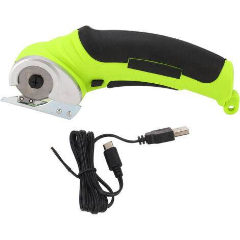 Ciseaux électriques sans fil, coupe-tissu portatif, outil Rechargeable 240 tr/min pour éponge de tapis, vert clair (1/5)