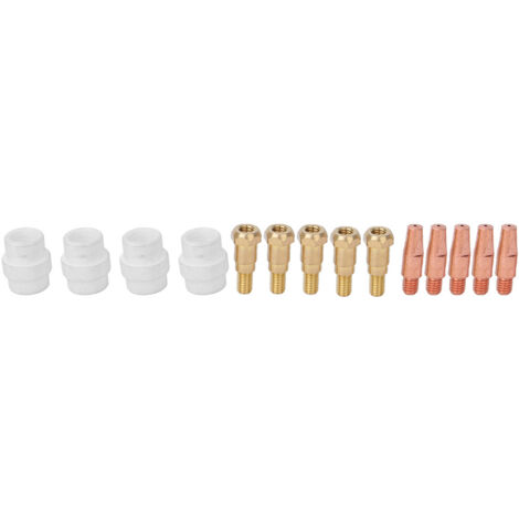 Ensemble de supports de diffuseur de gaz à pointe de Contact, 14 pièces, pour torche de soudage Binzel 24KD MIG, 1,0 mm