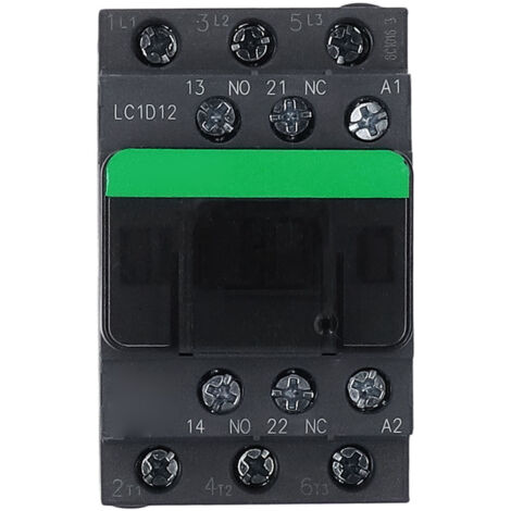 Contacteur AC 380V 12a, 1 bobine à noyau de cuivre fermé normalement ouverte, haute tension LC1D12 AC380V