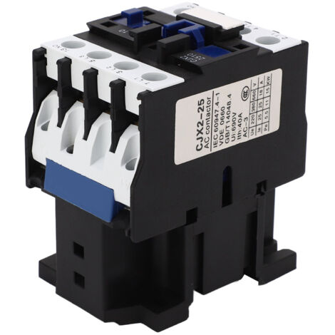 Contacteur AC bobine de cuivre 3P, contrôleur de commutateur de Circuit de Contact en argent normalement ouvert 380V 25A