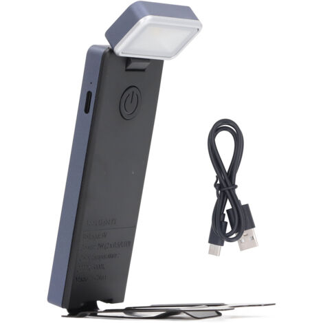 Lampe de lecture à Clip, Portable, Rechargeable, LED, marque-page, 3 couleurs, gradation continue, pour les amoureux des livres et les enfants