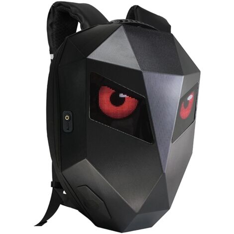 Sac à dos de moto LED avec écran Programmable, coque rigide, étanche, casque de cyclisme de grande capacité