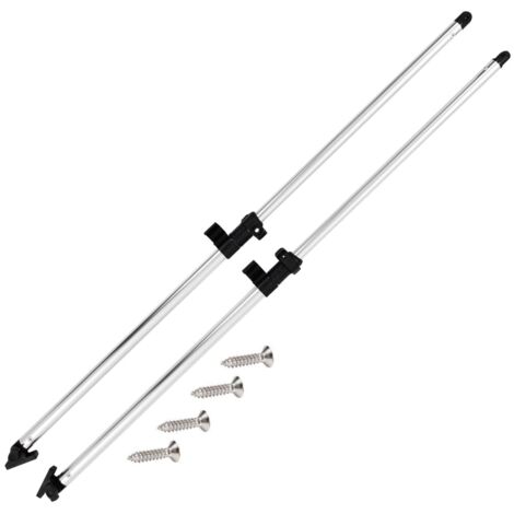 Poteaux de soutien de dessus Bimini 2 pcs Aluminium (1/5)