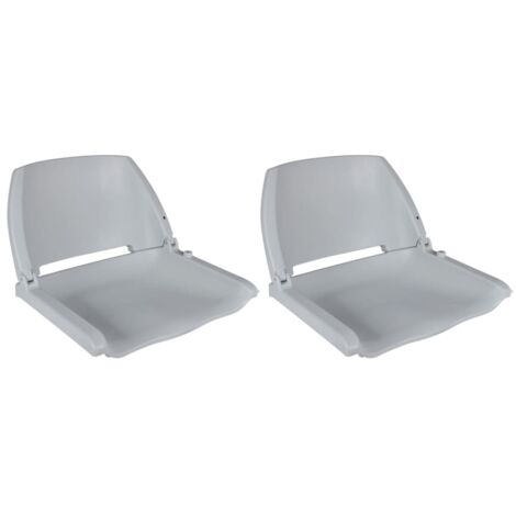 Sièges de bateau lot de 2 Dossier pliable sans oreiller (1/5)